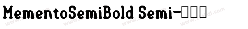 MementoSemiBold Semi字体转换